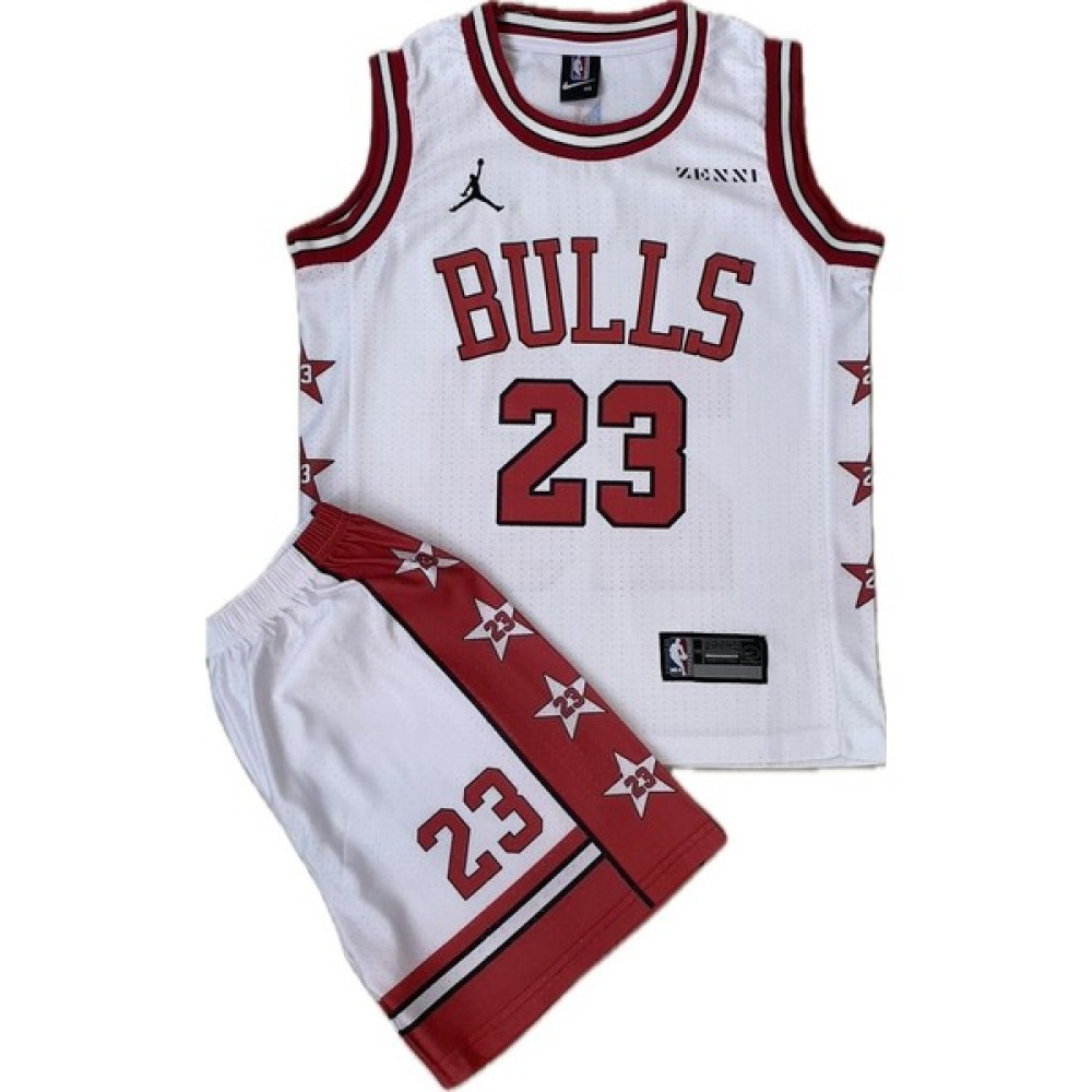 Yenteks Basketbol Beyaz- Kırmızı Çocuk Forması 3 Lü Set Jordan Bulls Ithal Kumaş JORBBLS01 Basketbol Ürünleri Fiyatı