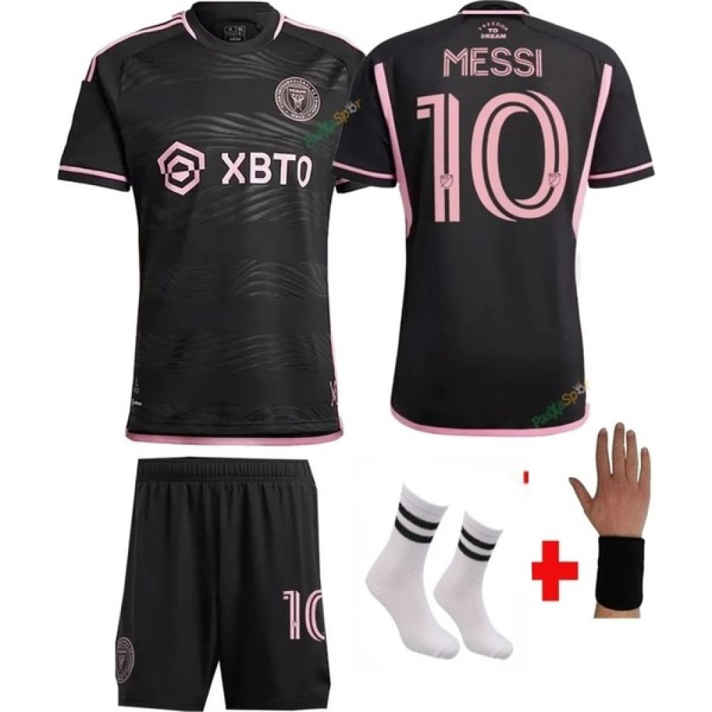 Yenteks Inter Miami Messi Siyah - Pembe 4 Lü Set Çocuk Forması Yeni Sezon Forma Futbol Malzemeleri Fiyatı