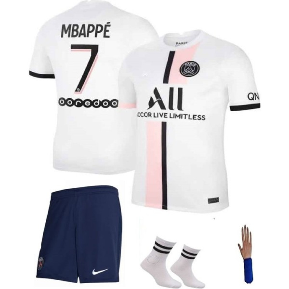 Yenteks Psg Mbappe Beyaz-Pembe 4 Lü Set Çocuk Futbol Forması 22/23 Sezon Özel Tasarım Forma Erkek Çocuk Capri / Kapri Fiyatı