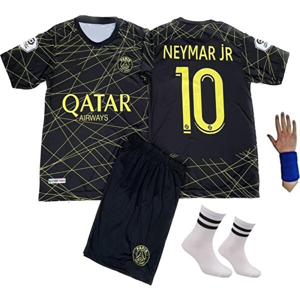 Yenteks Psg Neymar Siyah-Gold Özel Tasarım 4'lü Set Çocuk Forması NEYGOLD011GG Futbol Malzemeleri Fiyatı