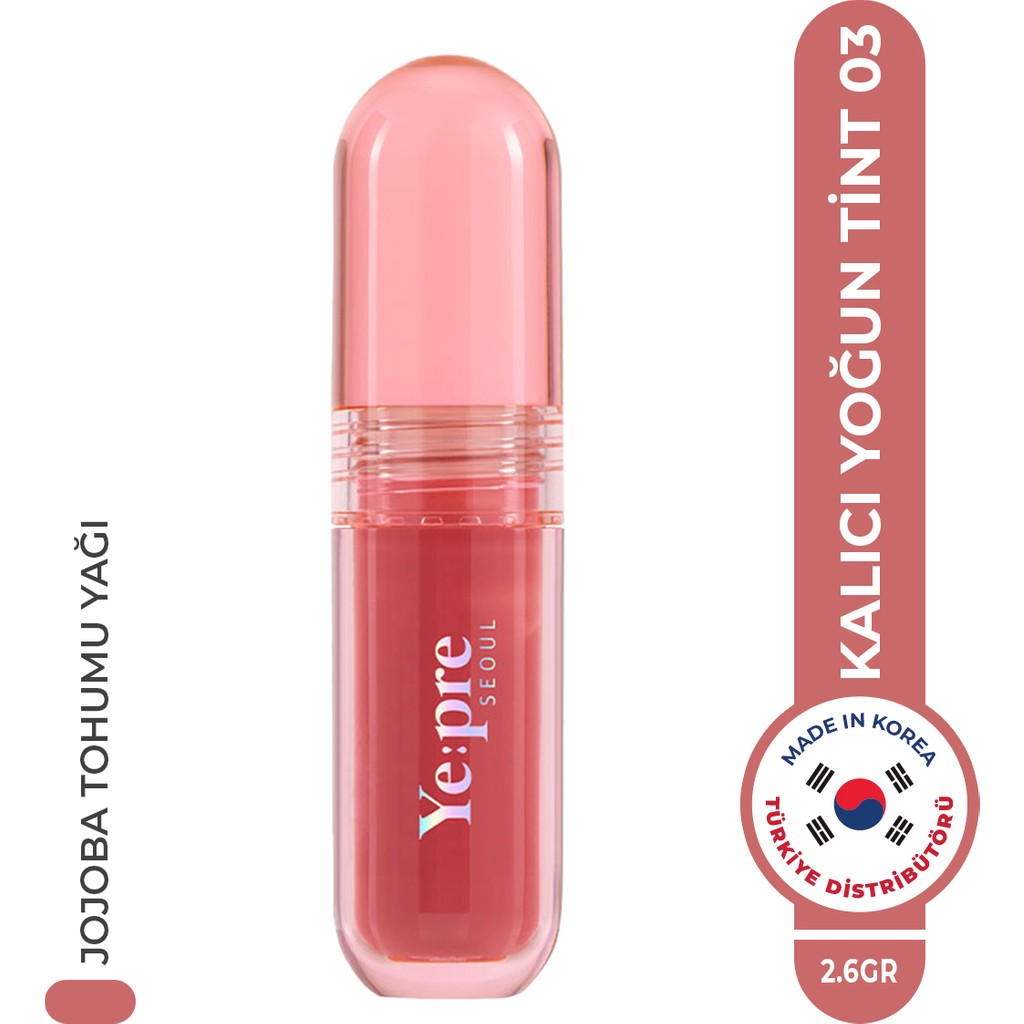 Ye:pre Kadife Dokulu ve Kalıcı Etkili Kore Dudak Tint - 03 CORAL PINK Diğer Fiyatı