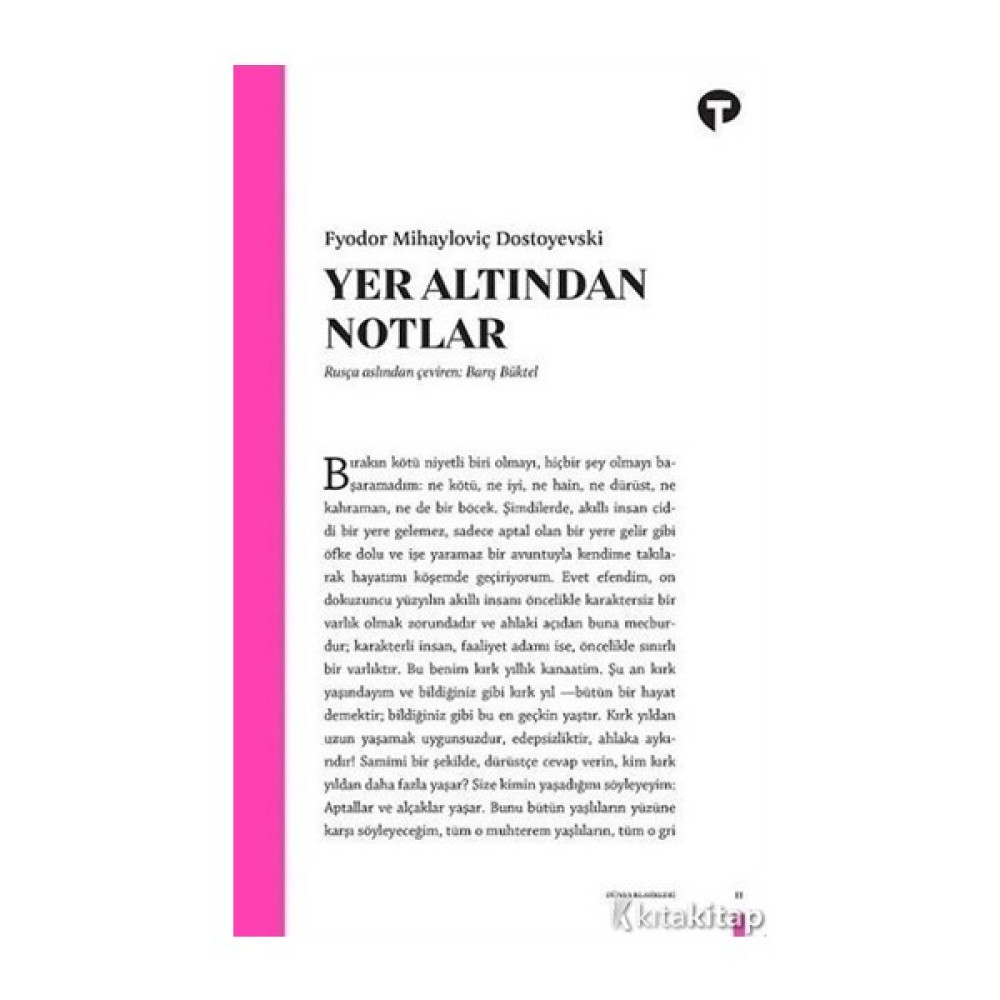 Yer Altından Notlar - Fyodor Mihayloviç Dostoyevski Öykü Kitapları Fiyatı