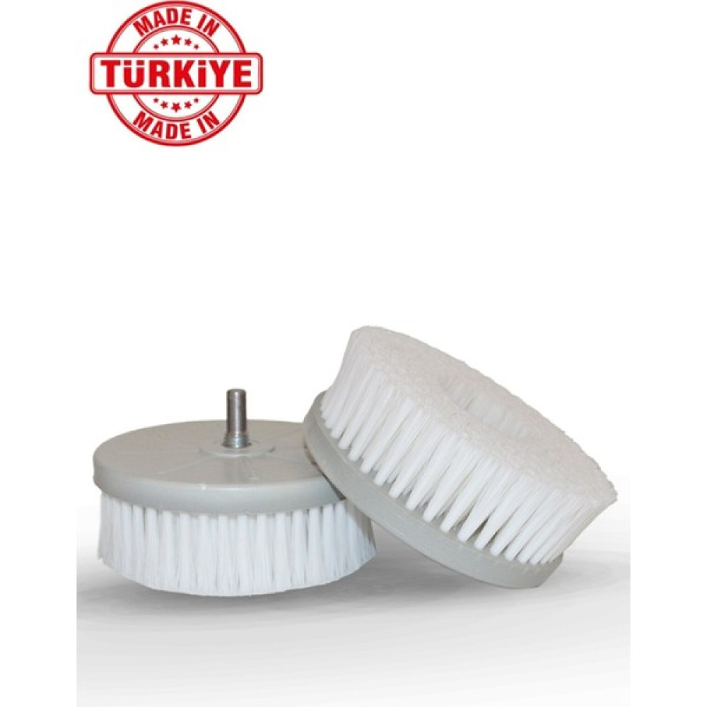 Yerli Kıl Koltuk Yıkama Fırçası (Matkap Aparatlı) - Renkli Temizlik Malzemeleri Fiyatı