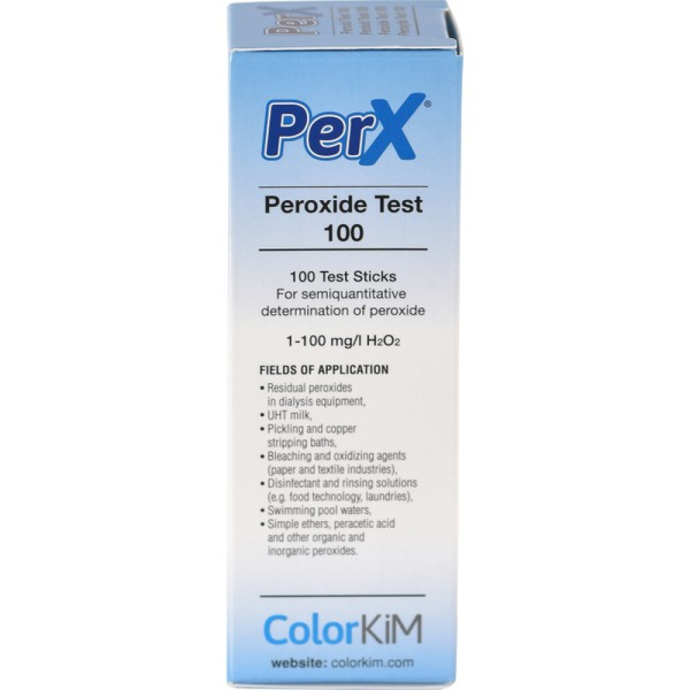 Yerli, PERX - Hidrojen Peroksit Test 100 Çubukları / 100 adet / Hidrojen Peroksit kalıntısını tespit etmek kolay! Diğer Test ve Ölçüm Cihazları Fiyatı