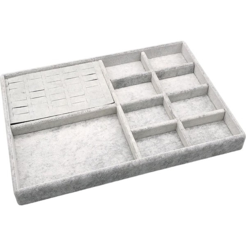 Yerli Üretim Sidney Model Süet Kumaş Gri Renk 34/24 Cm Çekmece Ici Mix Tabla Eşya Saklama Kutusu Fiyatı