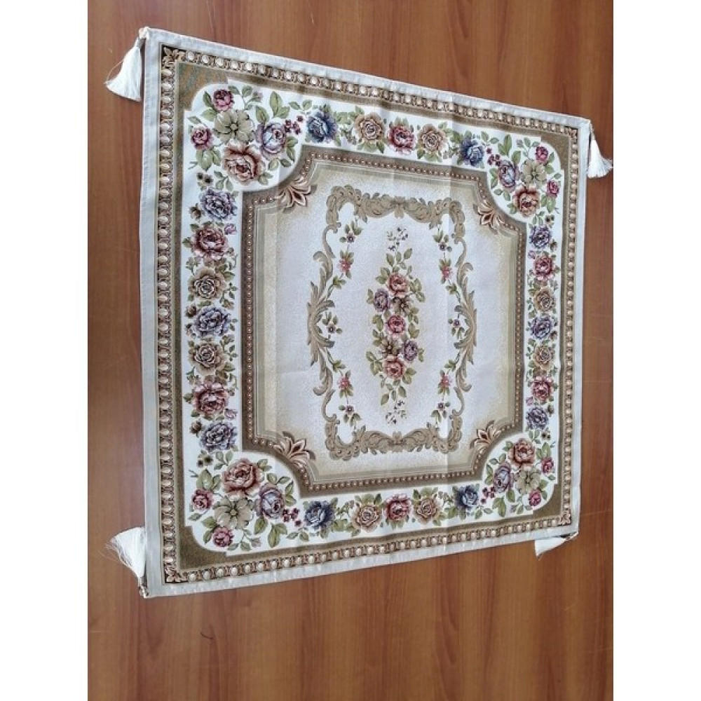Yeshome Collection ST-102 95 x 95 cm Goblen Sehpa Örtüsü - Renkli Masa Örtüsü Fiyatı