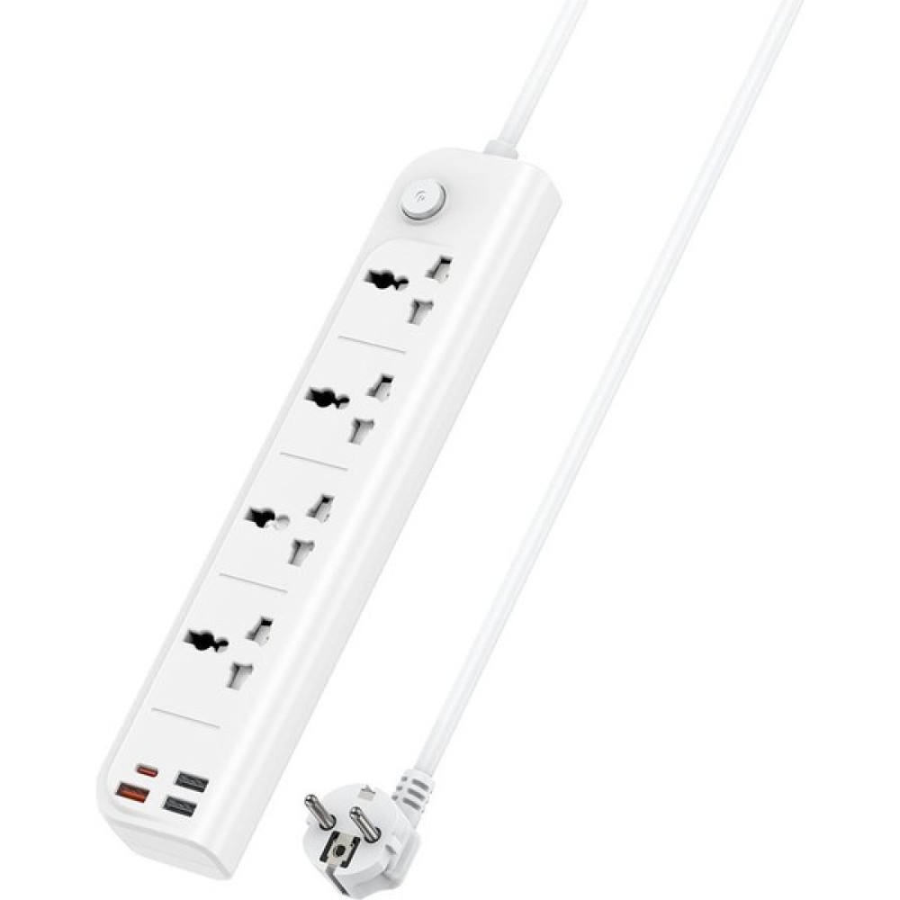 Yesido MC18 8in1 3 Adet USB 1 Adet Type-C ve 4 Adet Priz Dönüştürücü 2m Seri & Paralel Kablo Fiyatı