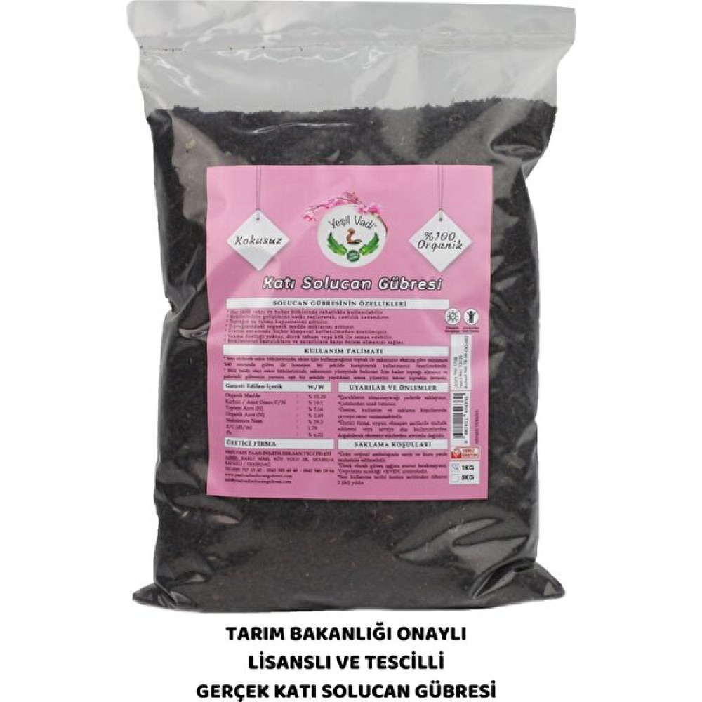 Yeşil Vadi Organik Katı Solcan Gübresi 1 Kg. Poşet Gübre Fiyatı