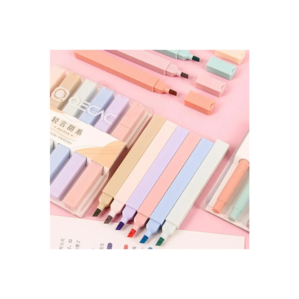 YEŞİLDESİGN Cy Pastel Renk 6lı Fosforlu Kalem Seti Fosforlu Kalem Fiyatı