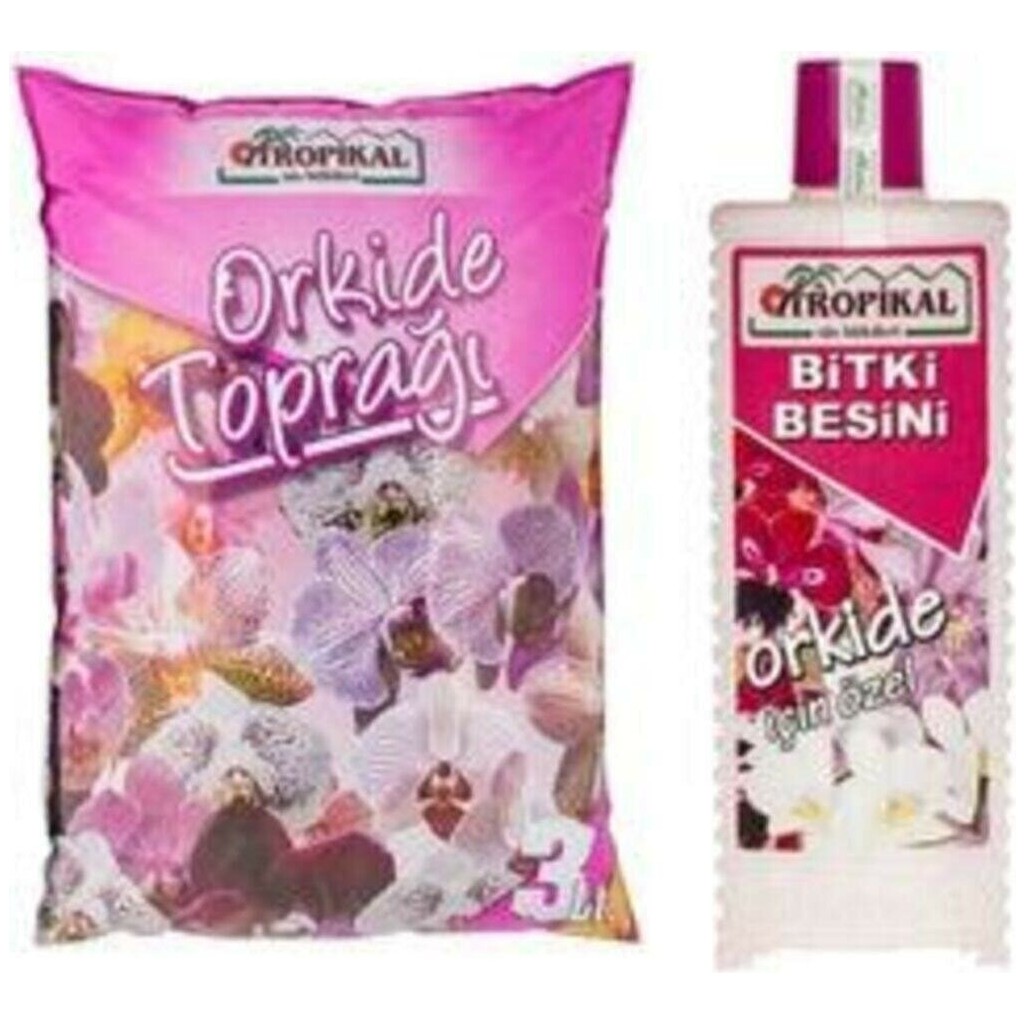 Yeşili Market Tropikal Orkide Toprağı 3 Lt + 225 ml Orkide Bitki Besini Saksı ve Aksesuarları Fiyatı