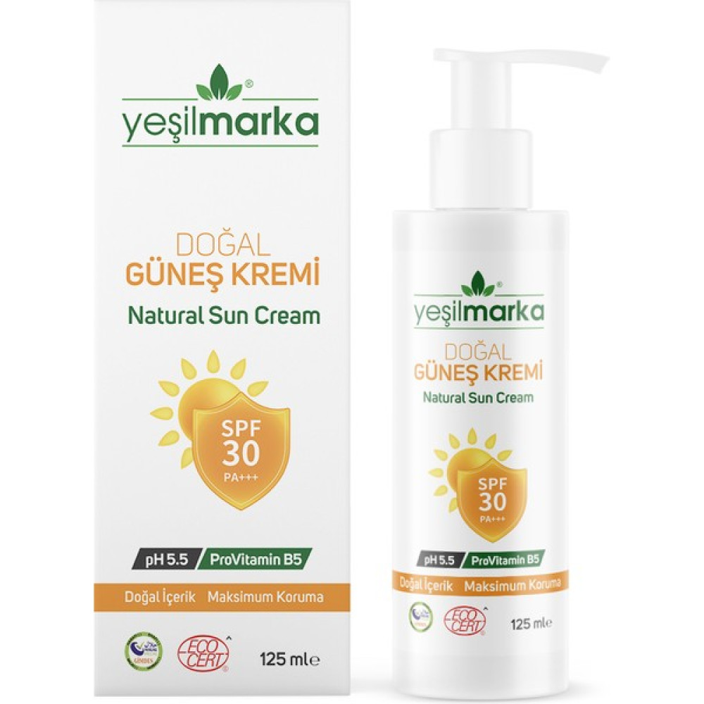 Yeşilmarka Doğal Güneş Kremi - 30 SPF Güneş Kremleri ve Losyonları Fiyatı