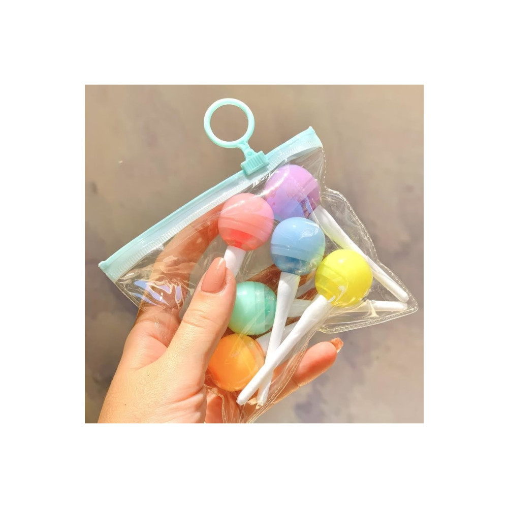 YeşilStationery 6lı Mini Fosforlu Kalem Lolipop Fosforlu Kalem Fiyatı