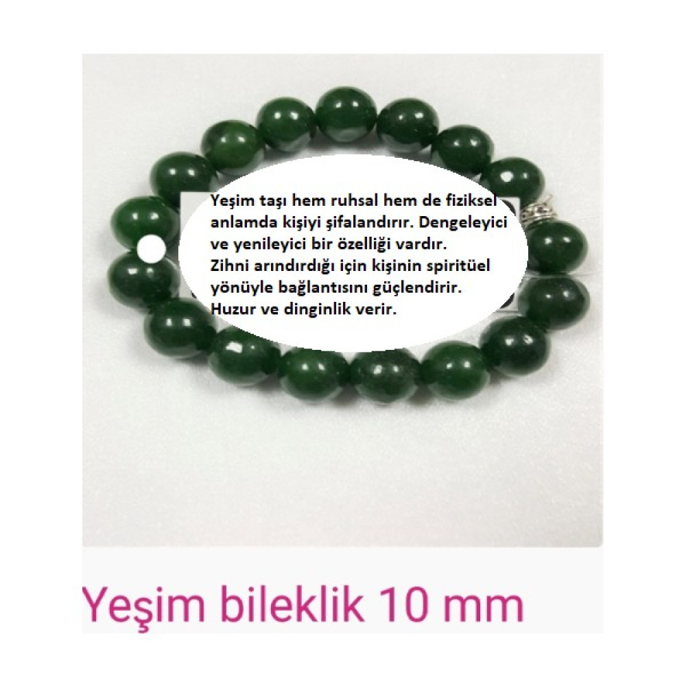 Yeşim Taşı Bileklik 10 mm Saat ve Bileklik Aksesuarı Fiyatı