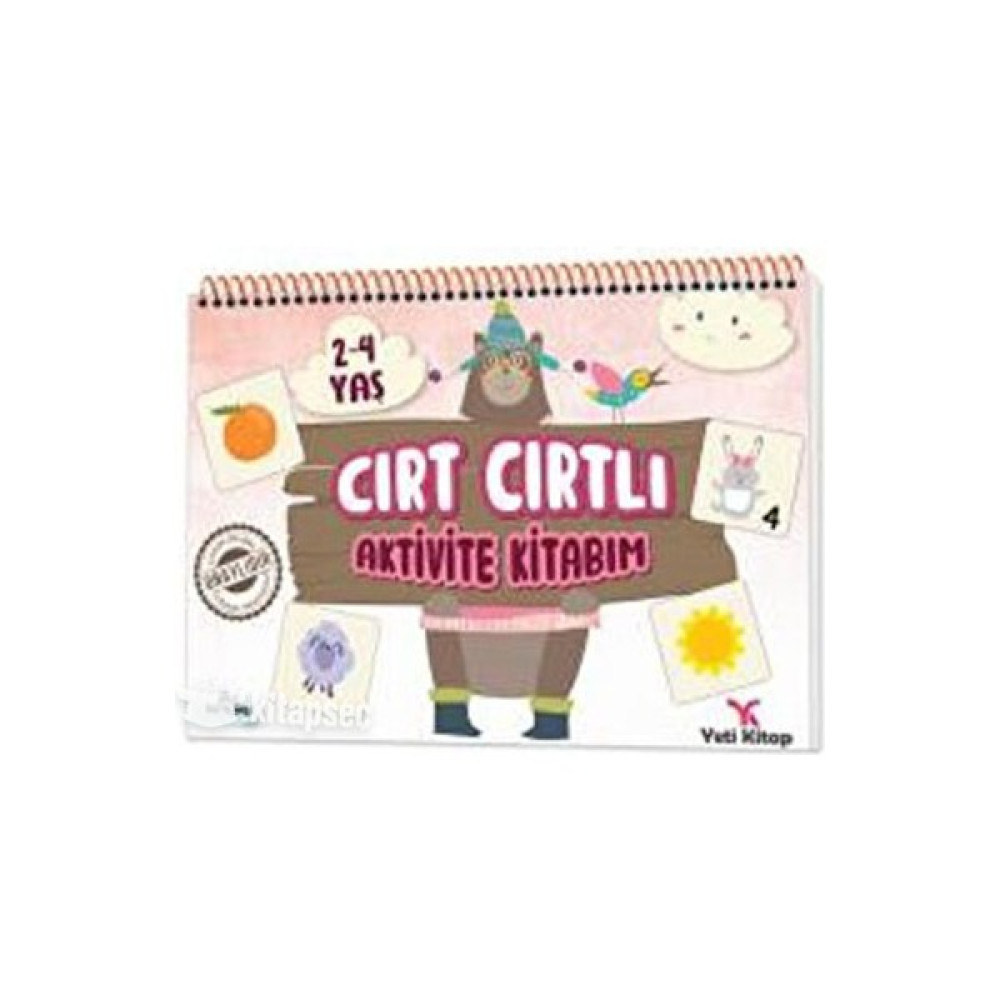Yeti Kitap 2-4 Yaş Cırt Cırtlı Aktivite Kitabım- Feyyaz Ulaş Zihinsel Gelişim Kitapları Fiyatı