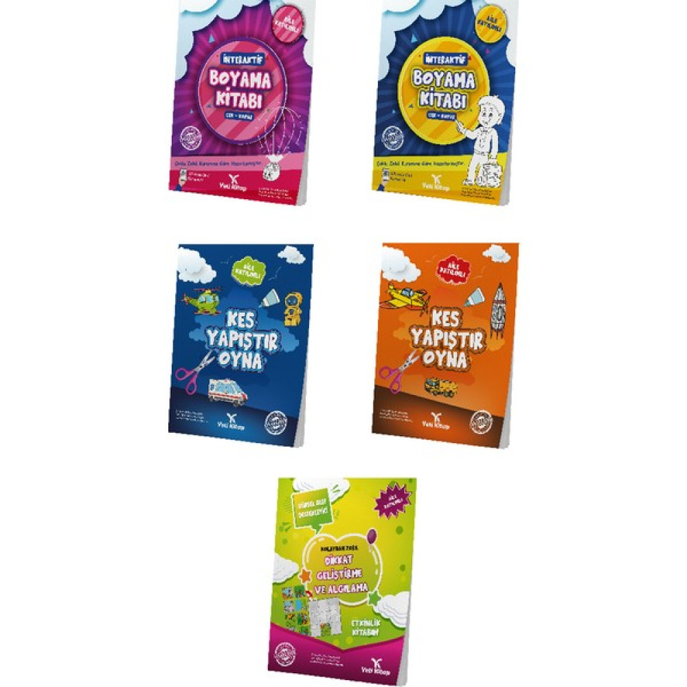 Yeti Kitap 4-6 Yaş Okul Öncesi Etkinlik Seti (5 Kitap) Okul Öncesi Eğitici & Öğretici Kitaplar Fiyatı