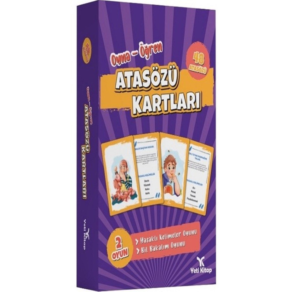 Yeti Kitap Atasözü Kartları (Oyna-Öğren) Atasözleri ve Deyimler Sözlükleri Fiyatı