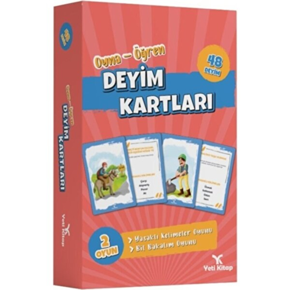 Yeti Kitap Deyim Kartları (Oyna-Öğren) Atasözleri ve Deyimler Sözlükleri Fiyatı