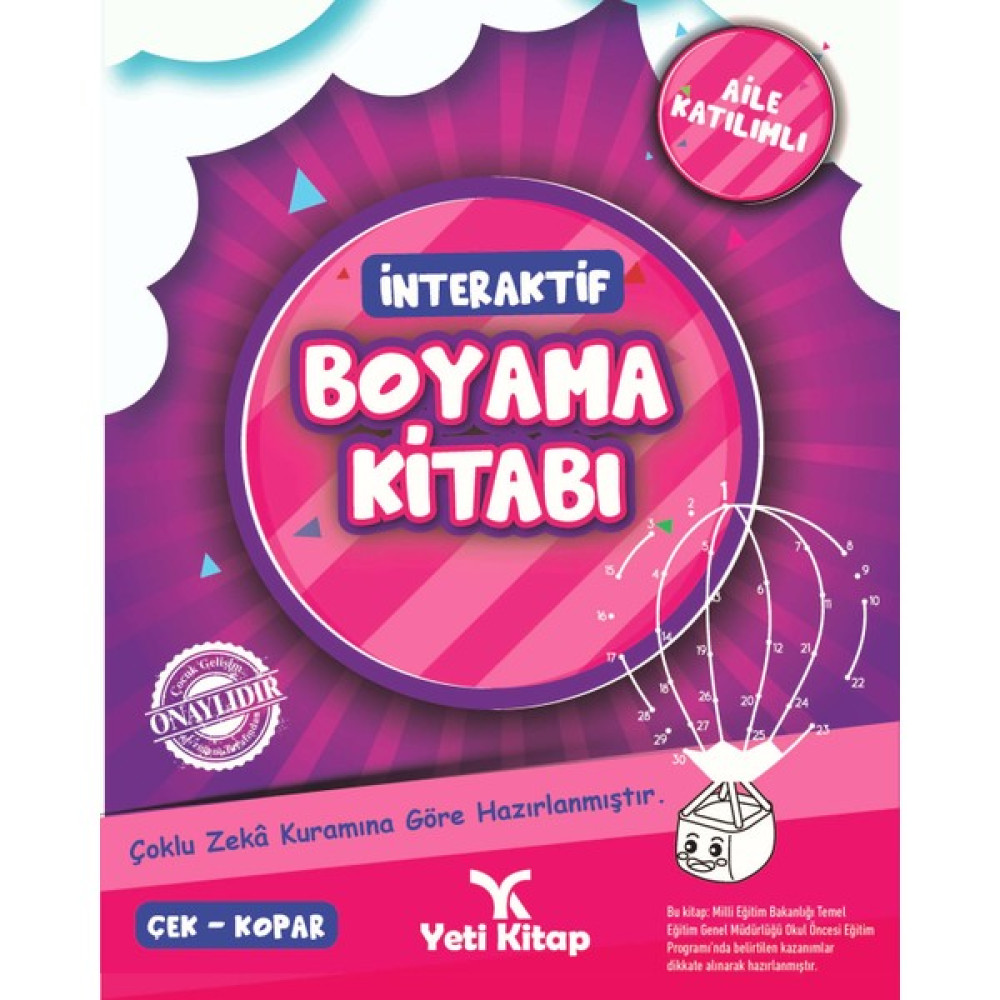 Yeti Kitap Interaktif Boyama Kitabı 2 Aktivite & Eğitici Kitaplar Fiyatı