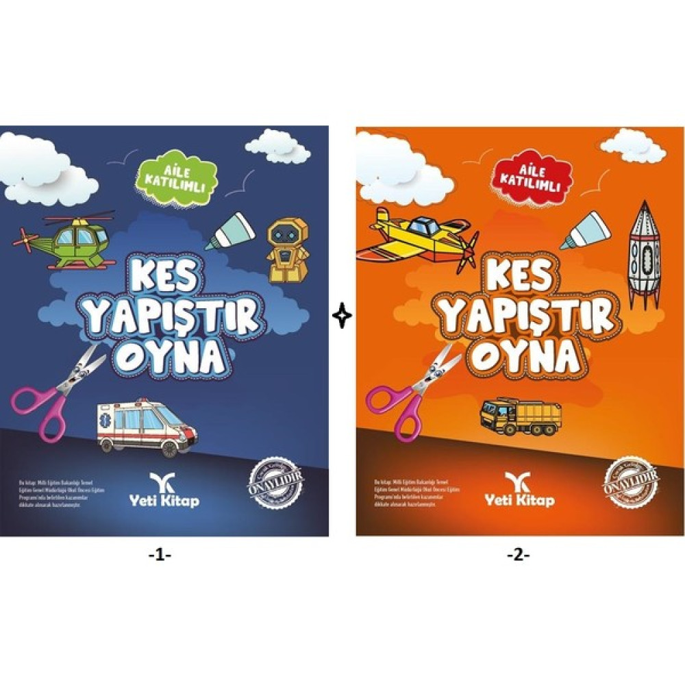 Yeti Kitap Okul Öncesi Kes Yapıştır Oyna 1 V 2 Kitabı Okul Öncesi Eğitici & Öğretici Kitaplar Fiyatı