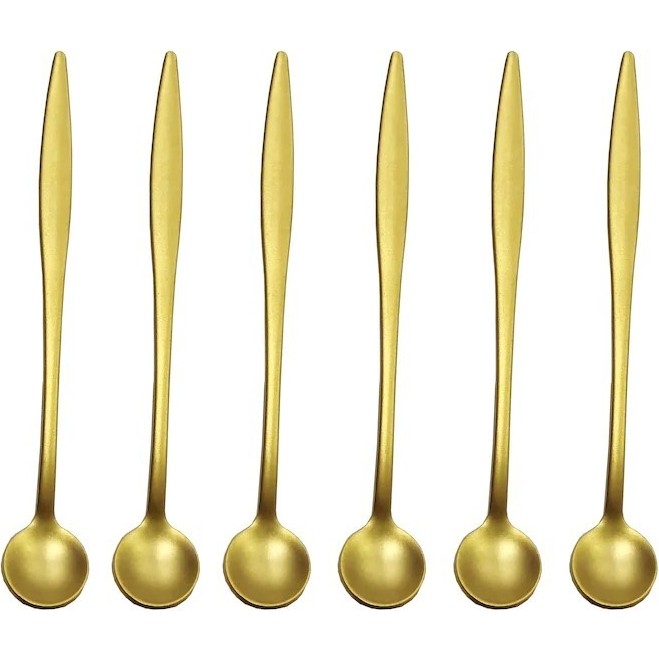 Yetkin Destino Orkide Mat Altın 6'lı Çay Nescafe Kaşığı - Gold Diğer Fiyatı