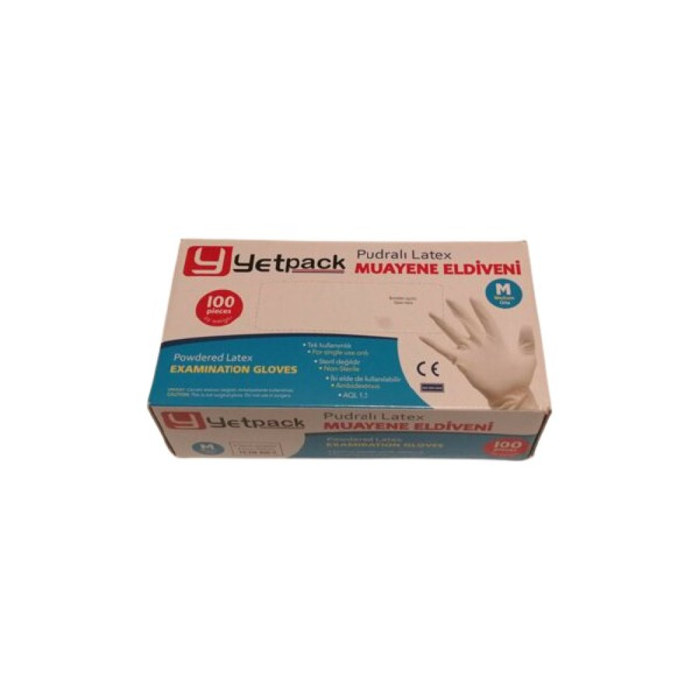 Yetpack Pudralı Latex Medium Eldiven - Beyaz - M Oto Boyaları Fiyatı