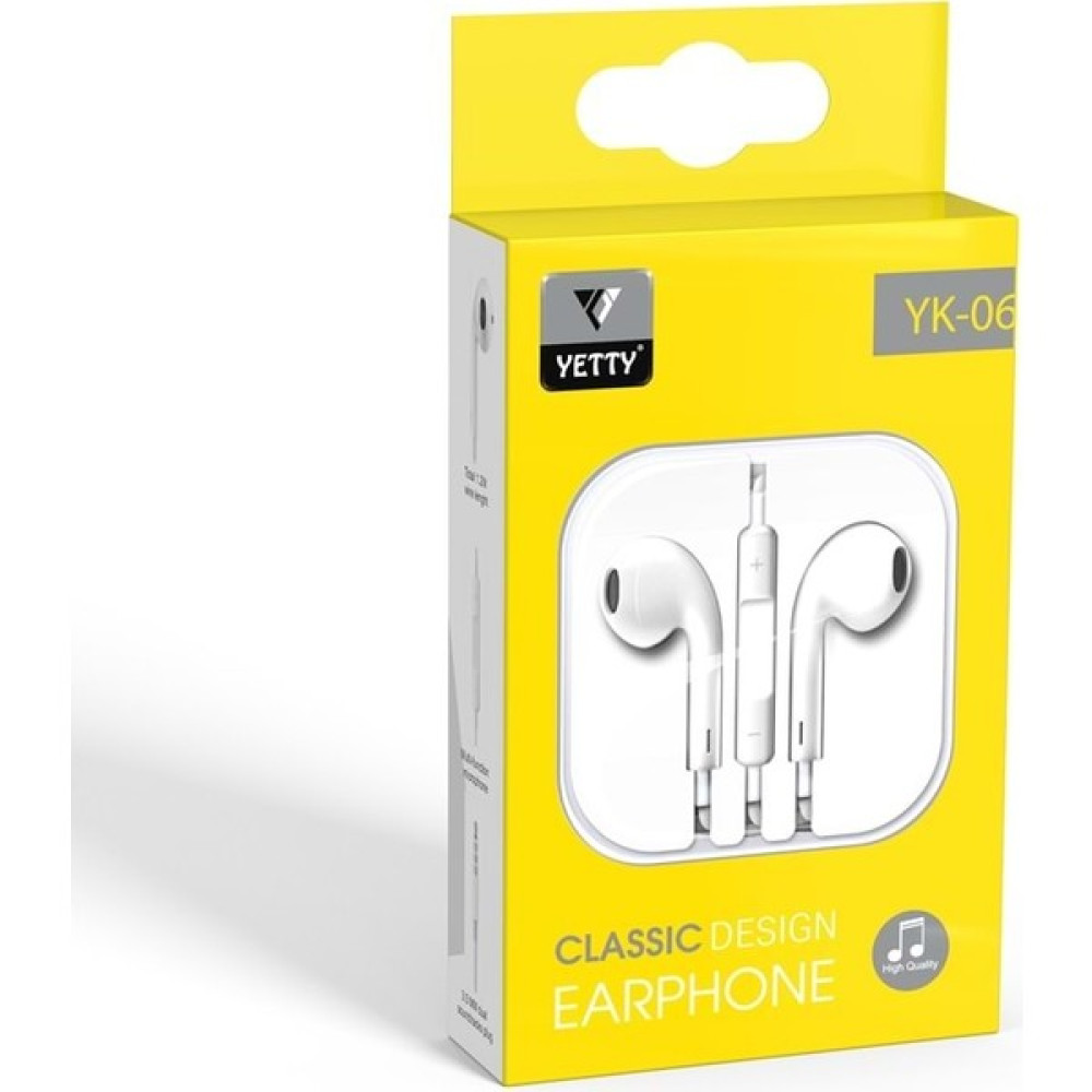 Yetty Iphone - Apple Kablolu Kulaklık Stereo 3.5 Mm High Quality-mikrofonlu Beyaz Kulaklık Fiyatı