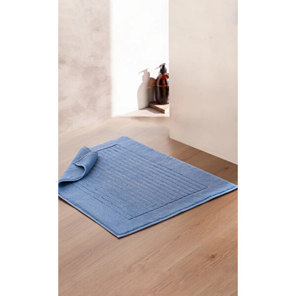 Yg Home Pamuk 50X70CM Ayak Havlusu Banyo Paspası - Poppy - Mavi - 50 x 70 cm Ayak Havlusu Fiyatı