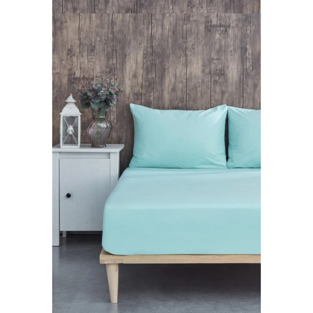 Yg Home Pamuk Çift Kişilik Lastikli Penye Çarşaf Basic 160*200+30 - 160 x 200 - Mint Çarşaf Fiyatı