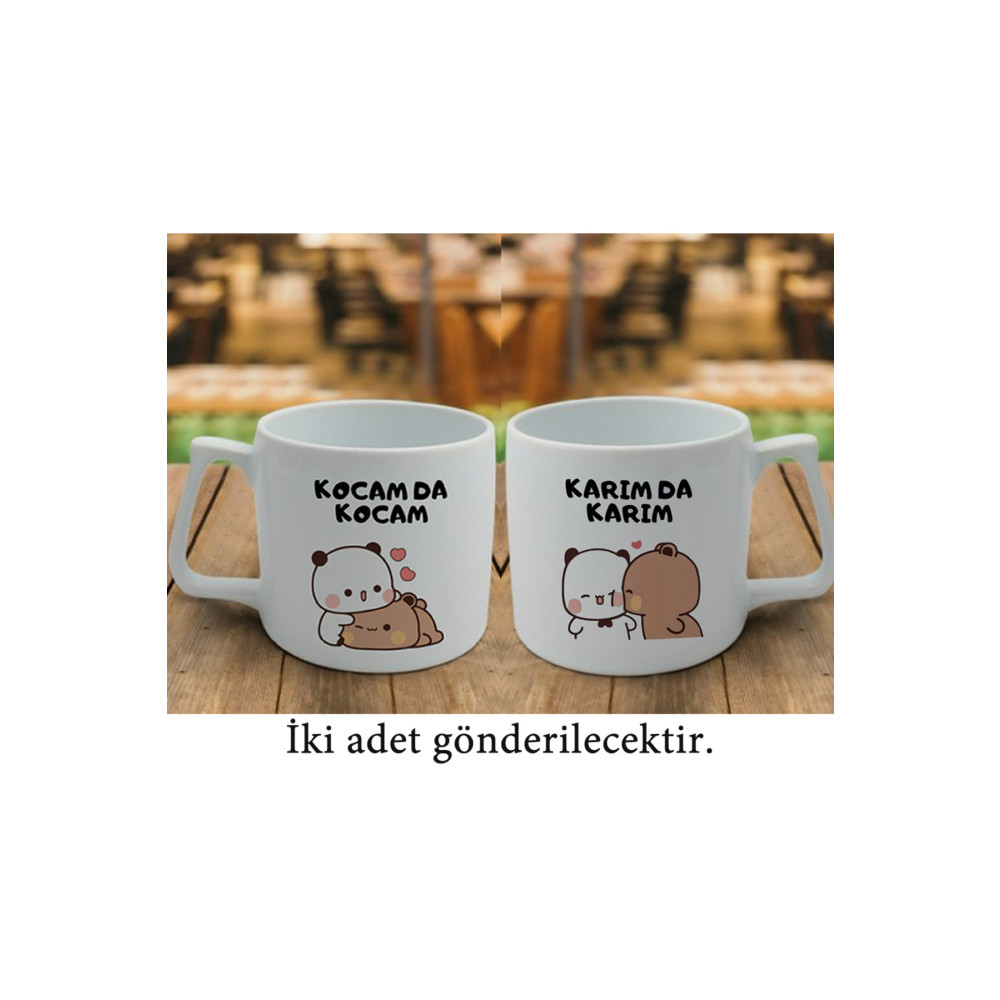 YG REKLAM Karımda karım Kocam da kocam baskılı Çaf Nescafe Fincanı Kupa Bardak model3 Kupa Fiyatı