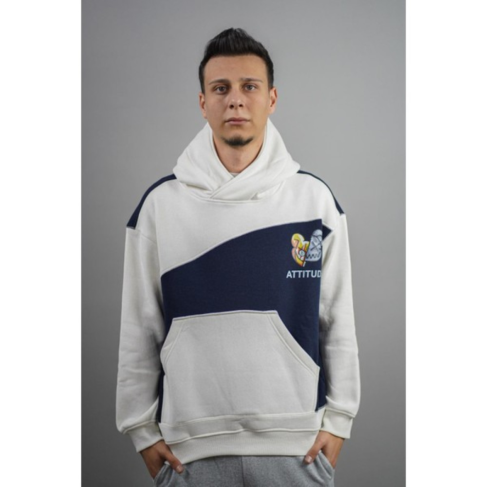 YGZ Attitude Baskılı Erkek Kapüşonlu Sweatshirt Erkek Sweatshirt Fiyatı