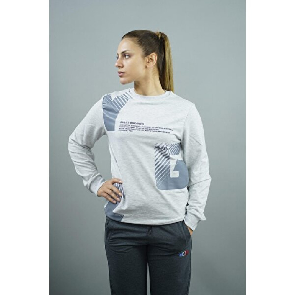 Ygz Baskılı Kadın Sweatshirt Bayan Sweatshirt Fiyatı