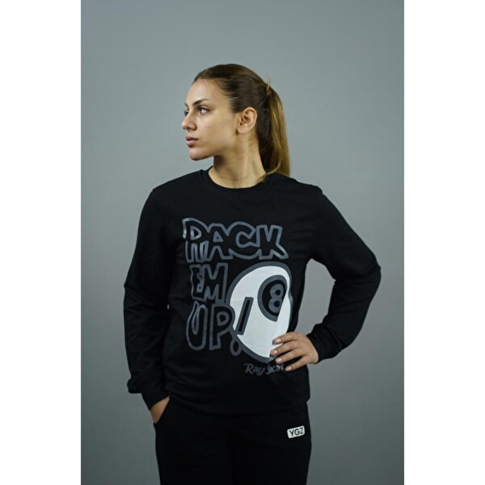 YGZ Rack Em Up Baskılı Kadın Sweatshirt Bayan Sweatshirt Fiyatı