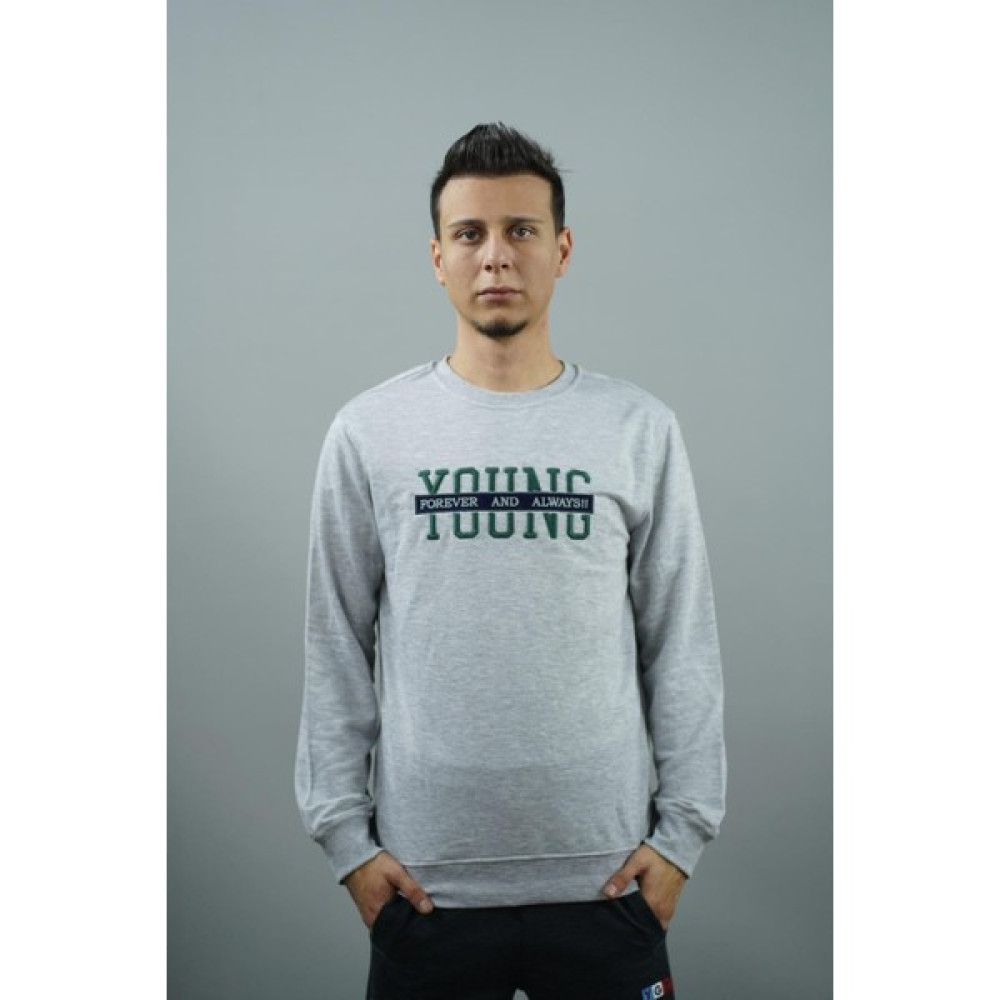 YGZ Young Nakışlı Erkek Sweatshirt Erkek Sweatshirt Fiyatı