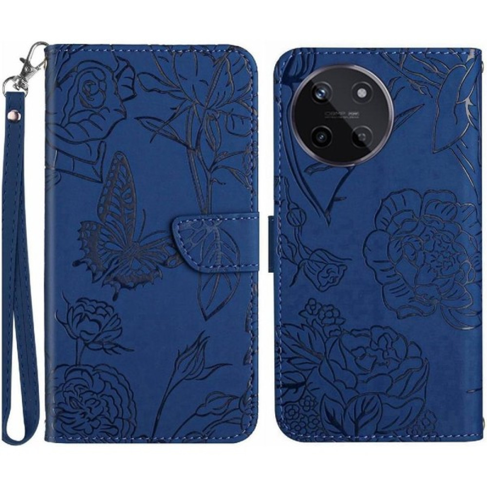 YH Market Pu ile Realme 11 4g Anti-Damla Koruma Darbeye Deri Kılıf (Yurt Dışından) - Mavi Cep Telefonu Kılıfı Fiyatı