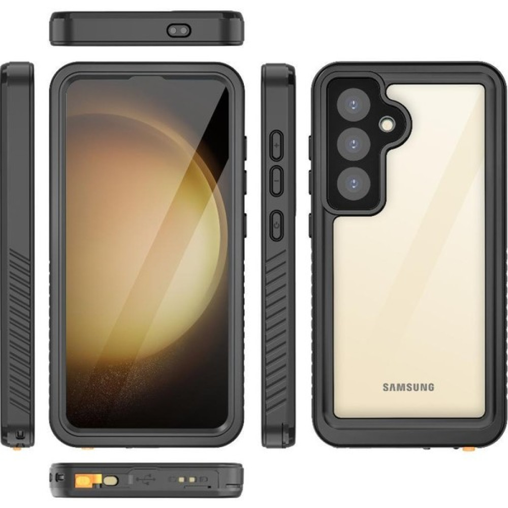 YH Market Samsung Galaxy S24 Artı IP68 Su Geçirmez Tam 12FT Askeri In (Yurt Dışından) - Siyah - Galaxy S24 Plus Cep Telefonu Kılıfı Fiyatı