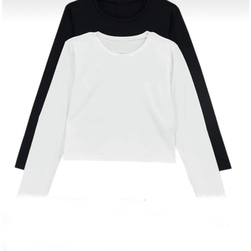 YHE Store Pamuklu Bisiklet Yaka Uzun Kollu Basic T-Shirt Badi Kız Çocuk Body Fiyatı