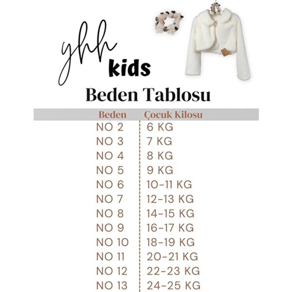 Yhh Kids Kız Çocuk Bolero Ceket Taşlı Tokalı Set | Kız Çocuk Özel Gün Giyim10 Bebek Montu Fiyatı