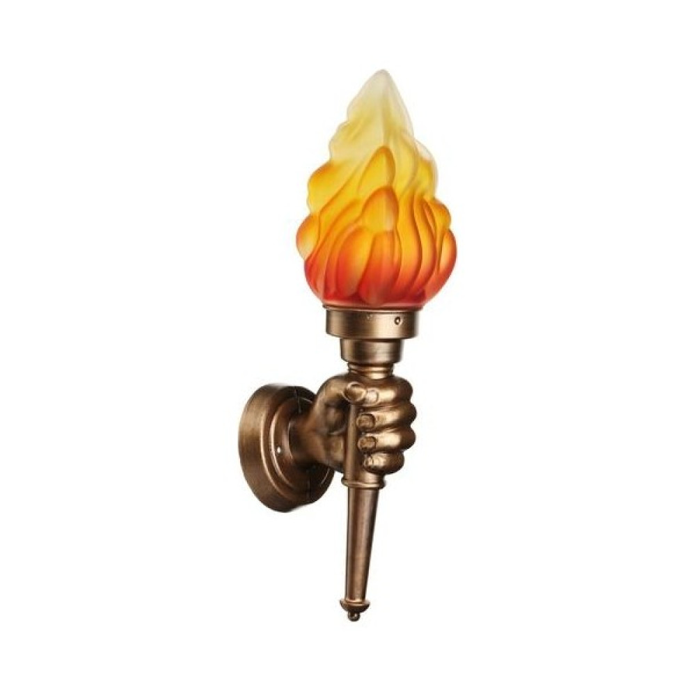 YHome 3W Torchbearer Duvar Lambası Kahverengi Retro Sanat Duvar Asma Lamba Homestay Lamba Bar Restoran Kafe Dış Duvar (Yurt Dışından) - Bakır Aplikler Fiyatı
