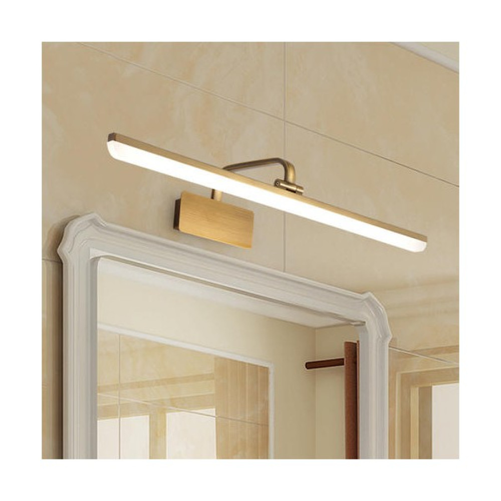 YHome 8W LED Ayarlanabilir Direksiyon Başı Doğrusal Duvar Lambası, 6000K Pozitif Beyaz Işık Bronz Pansuman Duvar Işığı Banyo, Yatak Odası (Yurt Dış... Aplikler Fiyatı