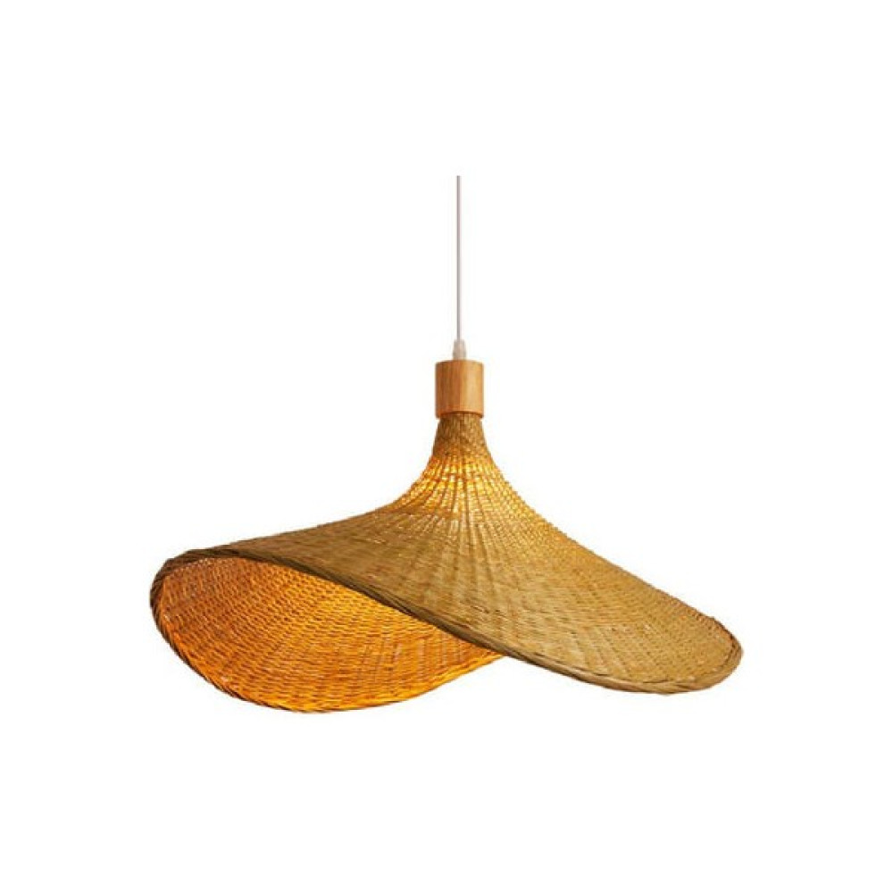 YHome Bambu Hasır Şapka Şekli Avize, Otel, Çay Odası, Yatak Odası Için Rattan Dekoratif Avize (Yurt Dışından) Avize Fiyatı