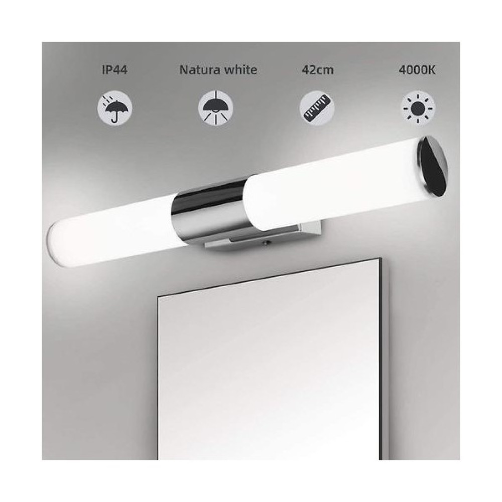 YHome LED 16W Uzun Tüp Duvar Işığı, Banyo Için Şerit Ayna Ön Lambası, Toz Odası (Yurt Dışından) - Gümüş Aplikler Fiyatı