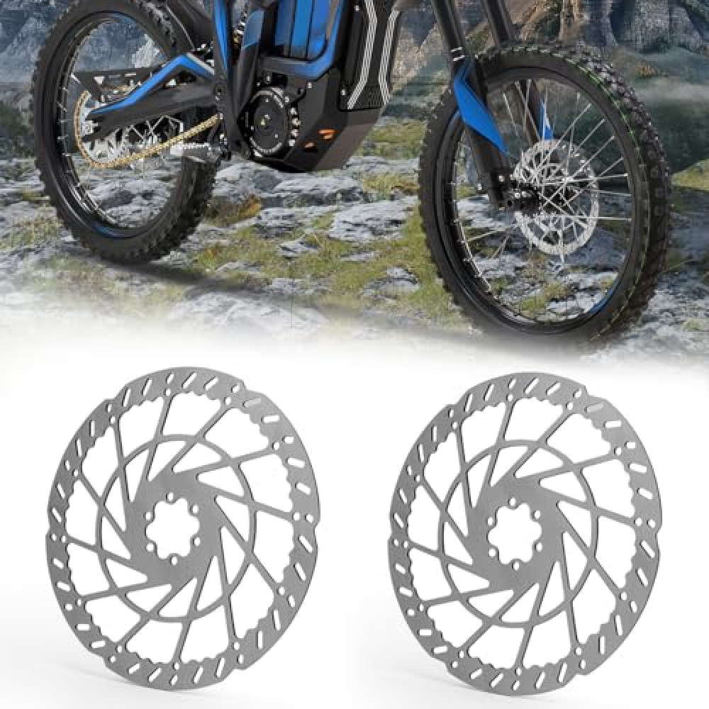 YIBEICO Brake Discs Rotors for Talaria Sting MX4 /MX4 EVO/DRAGON MX5 PRO, Front and Rear Disc Brake Disc Set Stainless Steel Rotors for Taparia OEM Part