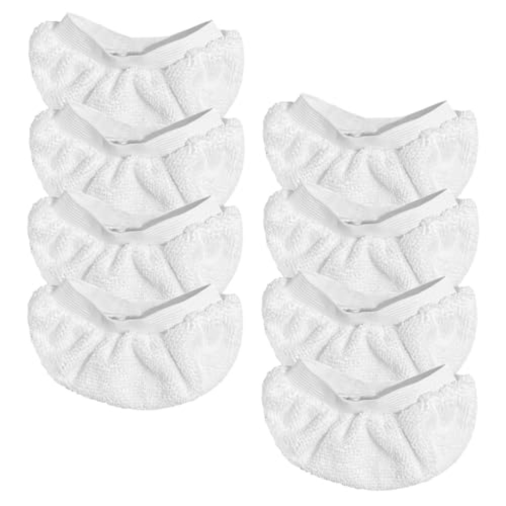 Yicotira 8 Pack Steam Cleaner Accessories for Most Handheld Steam Cleaner - Microfiber Cloths Cover Compatible with Bissell Steam Shot, Dupray, PurSteam, Comforday Steam Cleaner