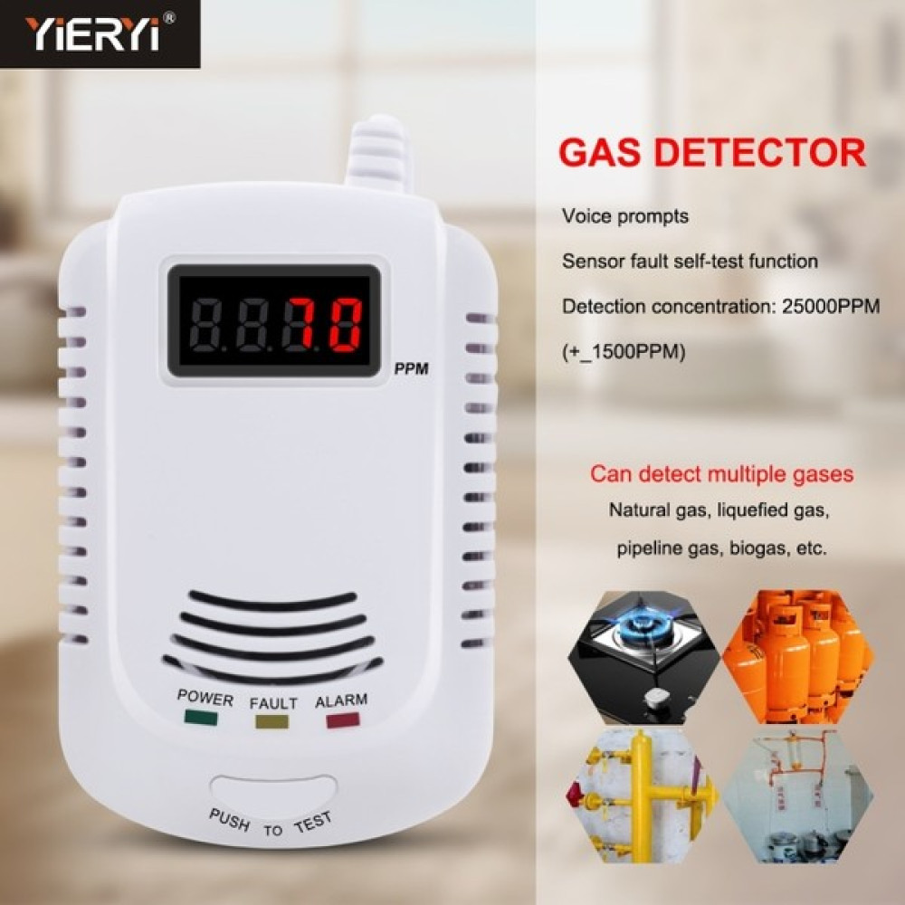 Yieryi Ev Yanıcı Gaz Dedektörü Lpg Lng Kömür Doğal Gaz Kaçak Alarm Sensörü Sesli Güvenlik Alarm Uyarı Sensörü (Yurt Dışından) - Renkli Diğer Test ve Ölçüm Cihazları Fiyatı