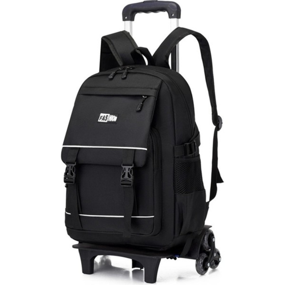 Yifeng Kampüs 6 Tekerlekli Arabalı Okul Çantası AISL802-1 (Yurt Dışından) - Siyah - Standart - 20-35L Okul Çantası Fiyatı