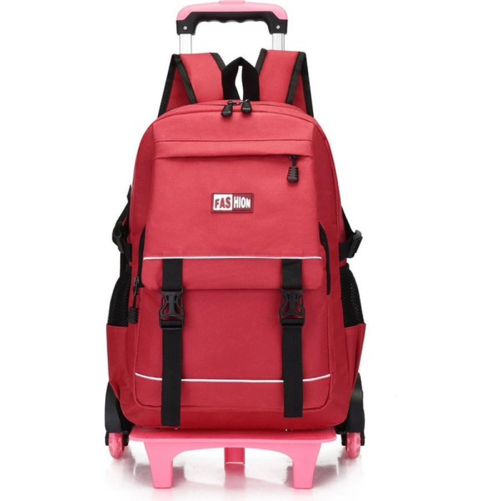 Yifeng Kampüs 6 Tekerlekli Arabalı Okul Çantası AISL802-1 (Yurt Dışından) - Standart - Kırmızı - 20-35L Okul Çantası Fiyatı