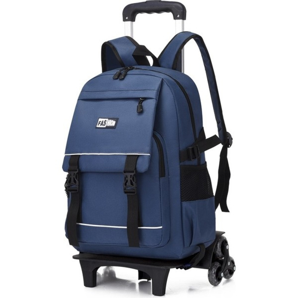 Yifeng Kampüs 6 Tekerlekli Arabalı Okul Çantası AISL802-1 (Yurt Dışından) - Standart - Mavi - 20-35L Okul Çantası Fiyatı