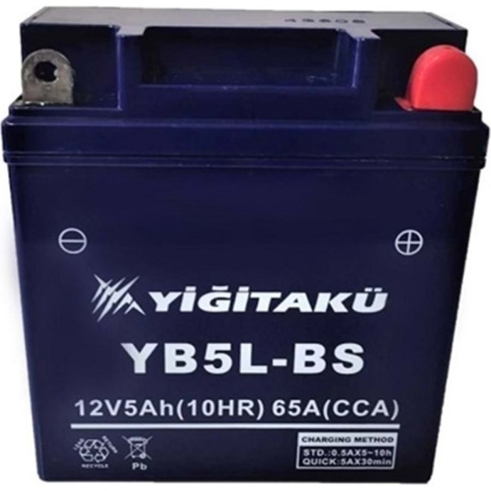 Yiğit Akü 12 V 5 Ah (C10) YB5L-BS Motorsiklet Aküsü Oto Boyaları Fiyatı