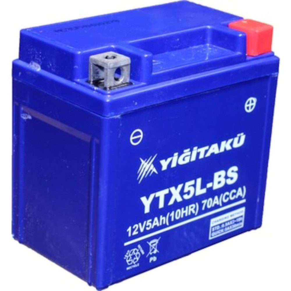 Yiğit Akü 12 V 5 Ah YTX5L Bs Motosiklet Aküsü Akü Fiyatı