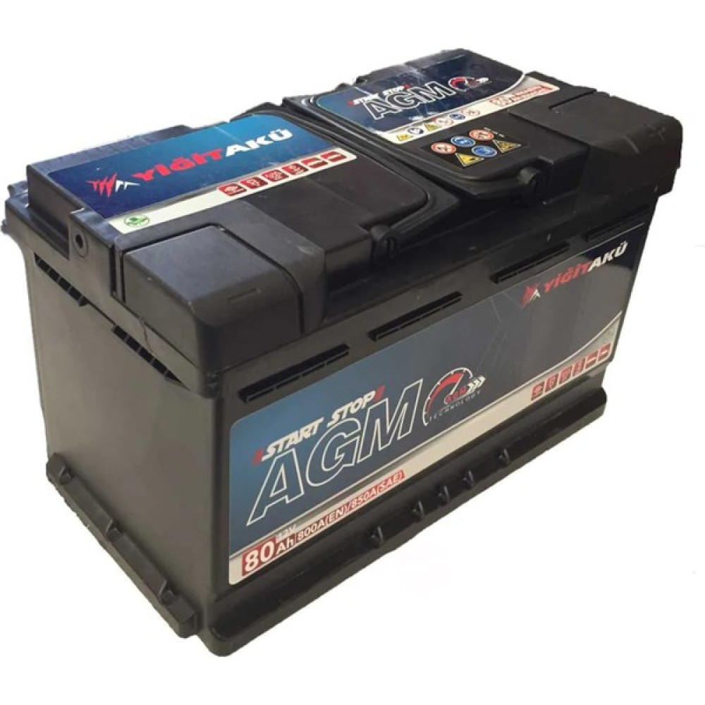 Yiğit Akü 12 V 80 Amper Agm Start&stop Akü ( Üretim Yılı: 2022 ) Akü Fiyatı